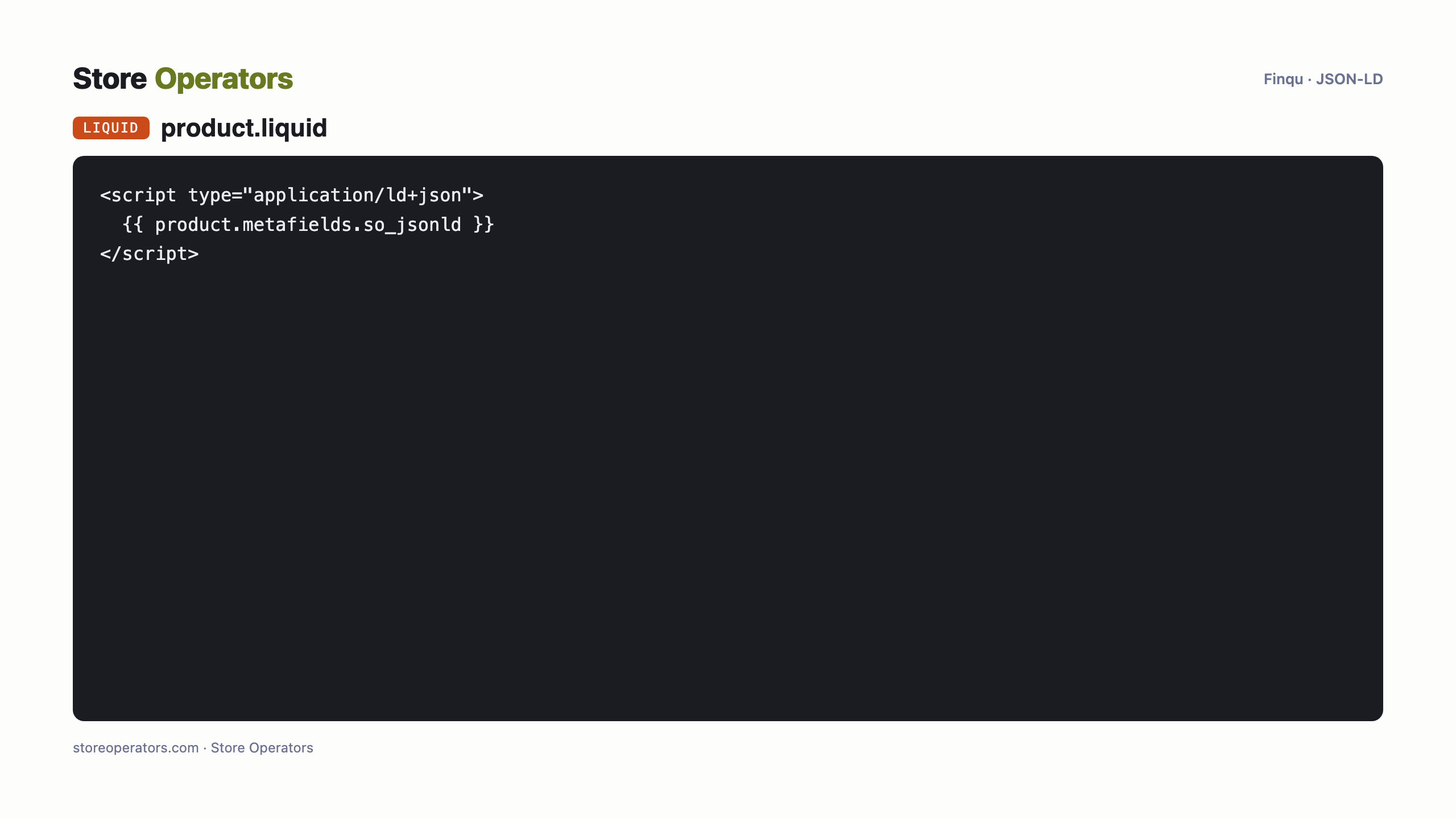 product.liquid — koodi JSON-LD:n lisäämiseen Finquiin